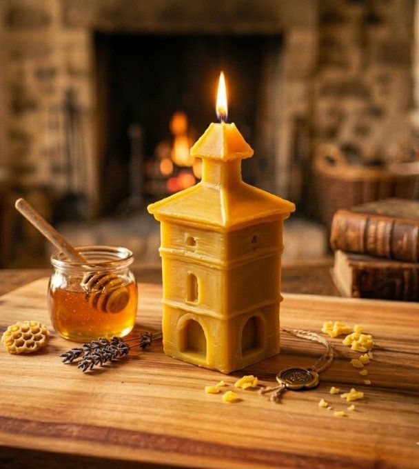 bougie-cire-abeille-pigeonnier-tarn