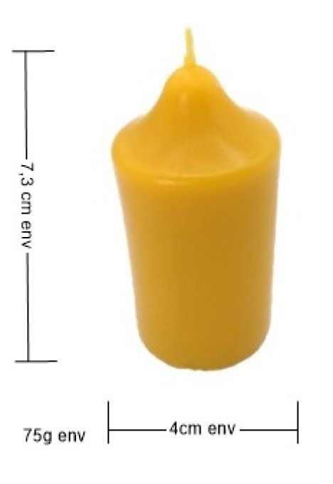 bougie-cire d'abeille-pilier