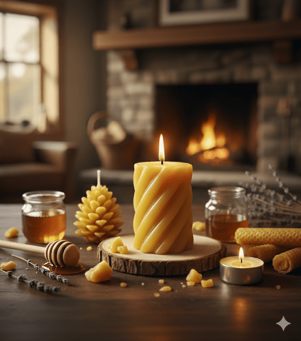 Bougie-cire d'abeille