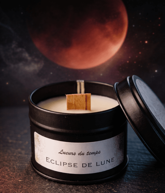 bougie parfumée -colza- eclipse de lune