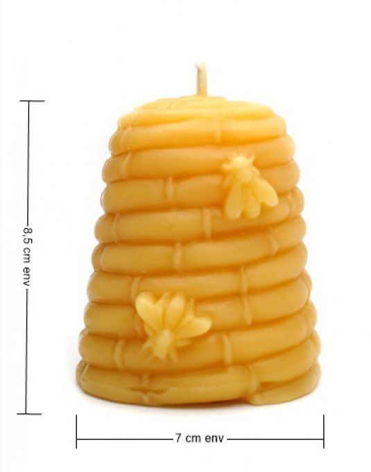 ruche-Bougie-cire-d'abeille